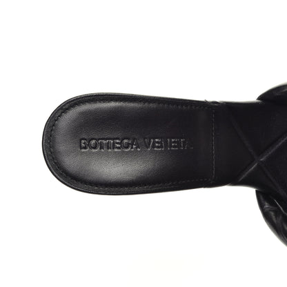 Bottega Veneta Nappa Quilted Rubber Lido Mule Sandals 38 Black 7 of 8