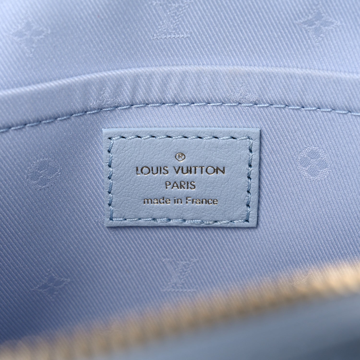 Louis Vuitton Calfskin Bubblegram Alma BB Ice Blue 6 of 8