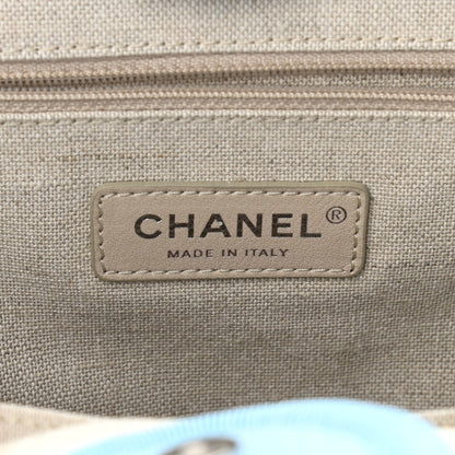 Chanel Mixed Fibers Small Deauville Tote Light Blue 8 of 11