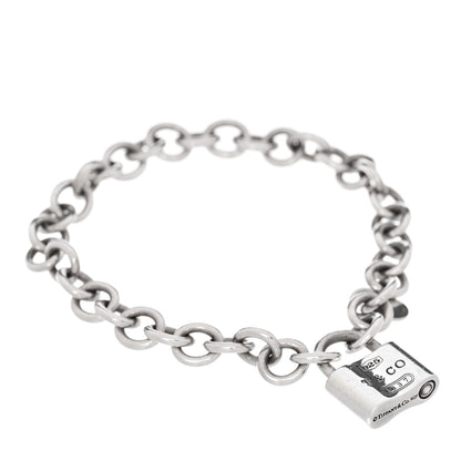 Tiffany Sterling Silver 1837 Lock Charm Bracelet 1 of 4