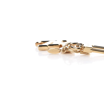 Louis Vuitton LV Facettes Bag Charm Key Holder Gold 3 of 5