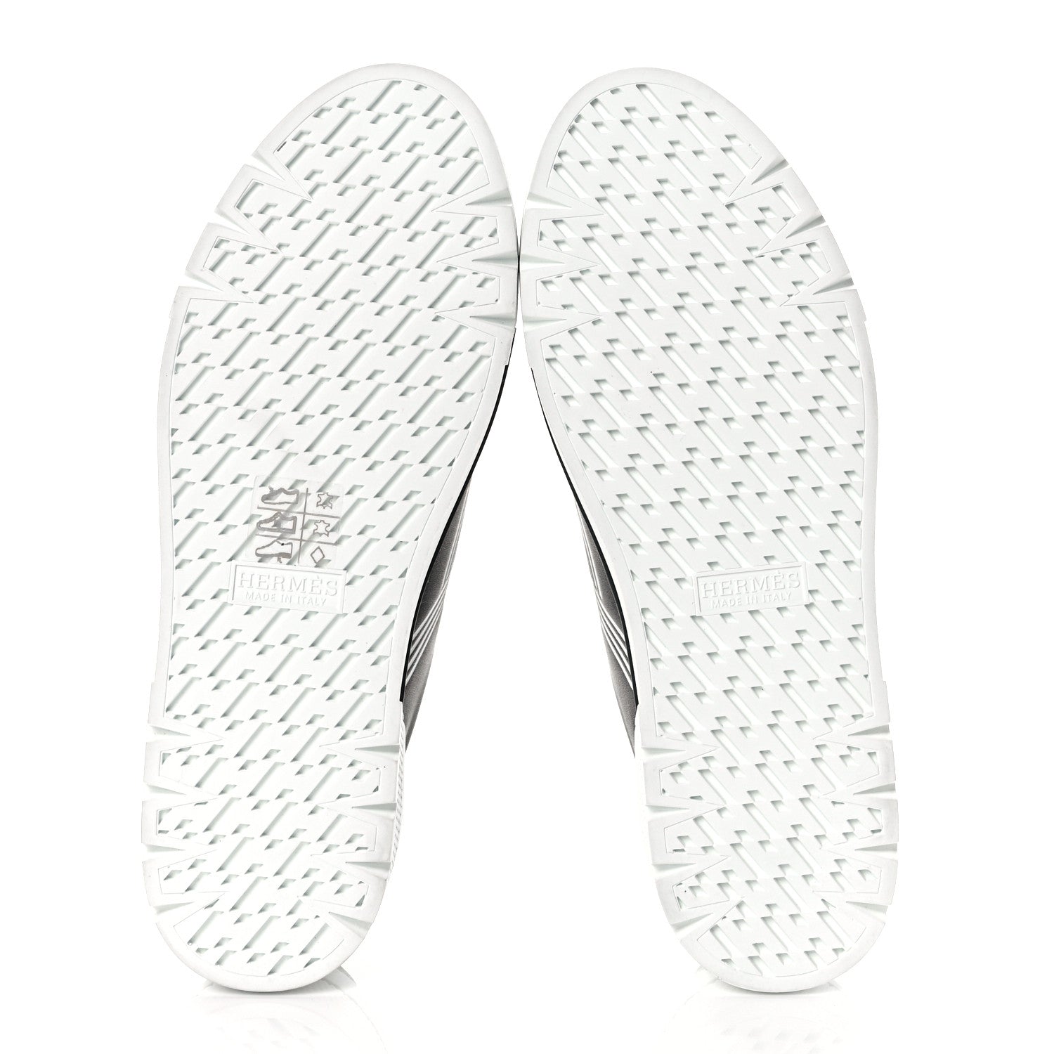 Hermes Calfskin Womens Dare Sneakers 36.5 Black White 9 of 18