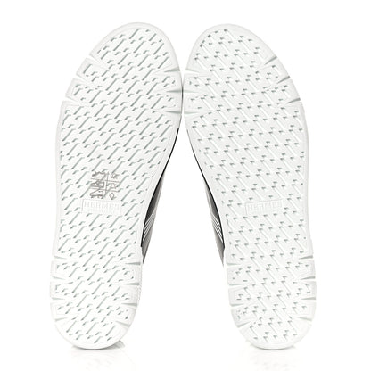 Hermes Calfskin Womens Dare Sneakers 36.5 Black White 9 of 18