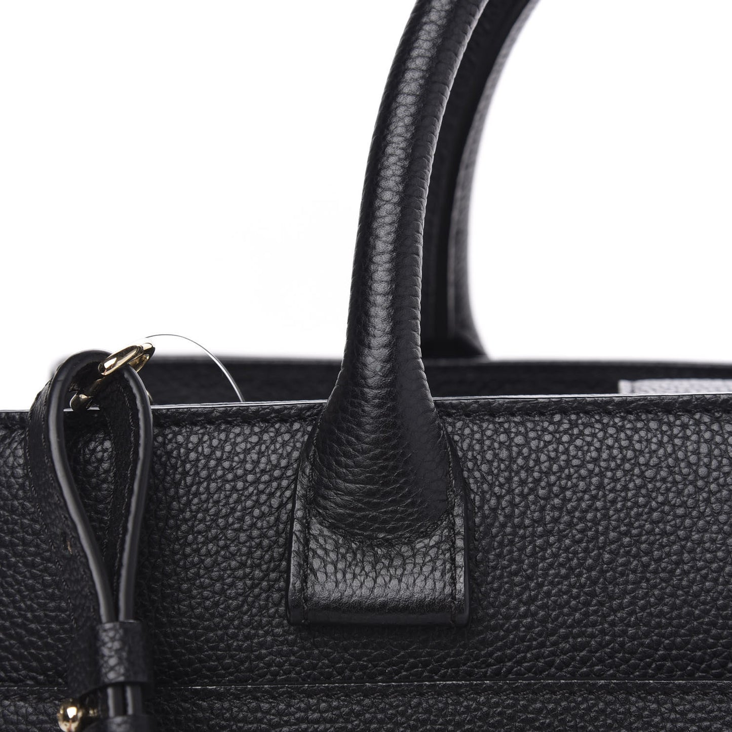 Grained Calfskin Small Neo Executive Shopper Tote Black