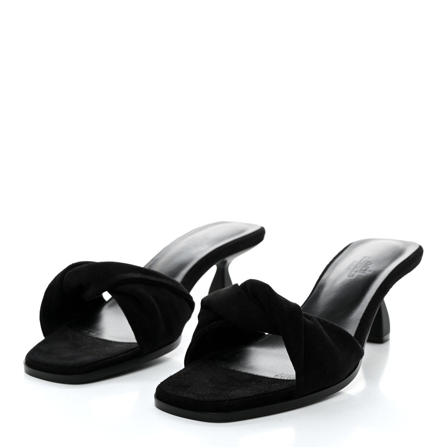 Suede Goatskin Giny 55 Sandals 39 Black