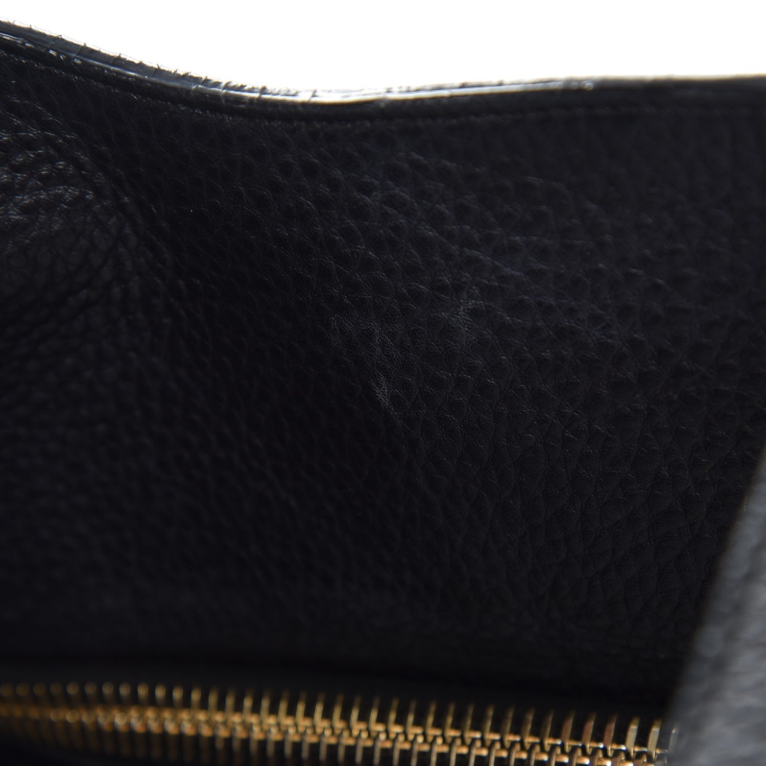 Tom Ford Grained Calfskin Large Alix Padlock Zip Shoulder Bag Black 8 of 9