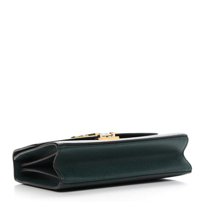 Gucci Grainy Calfskin Small Zumi Shoulder Bag Vintage Green 4 of 9