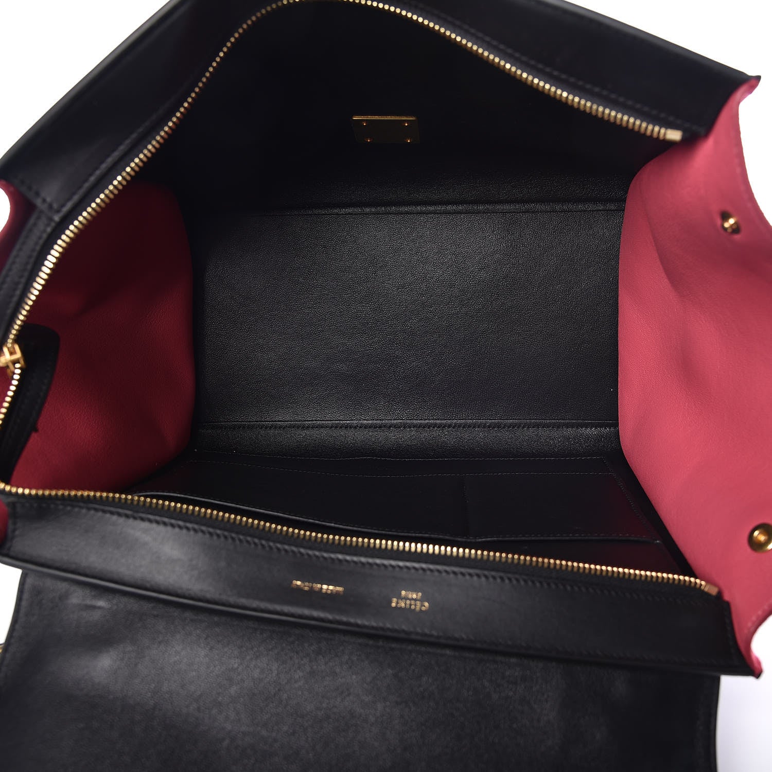 Celine Smooth Calfskin Suede Medium Tri-Color Trapeze 6 of 9