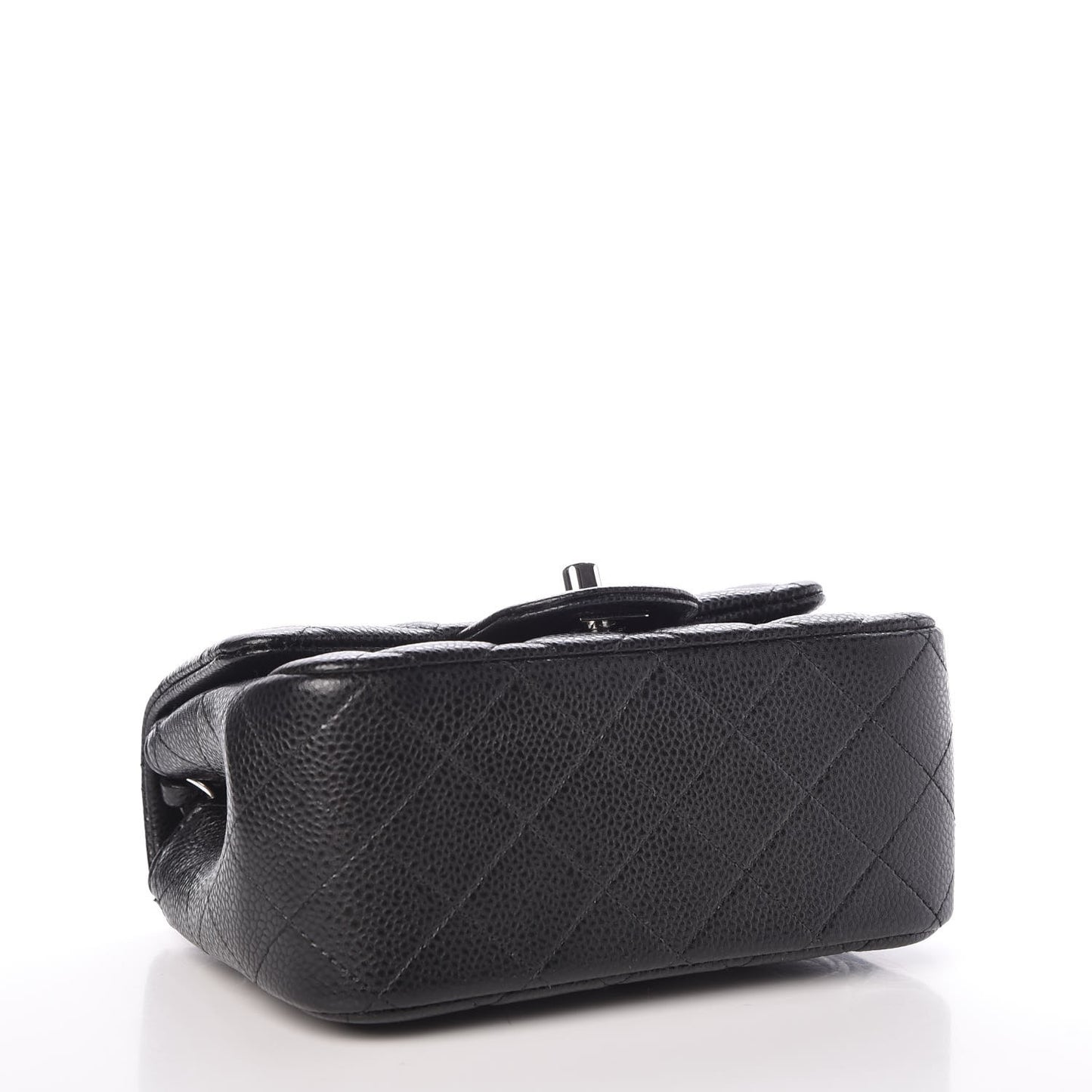 Caviar Quilted Mini Square Flap Black
