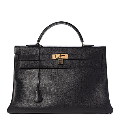 Hermes Ardennes Kelly Retourne 40 Black 1 of 36