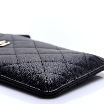 Chanel Caviar Quilted Classic Flat Wallet Pouch Black 7 of 11