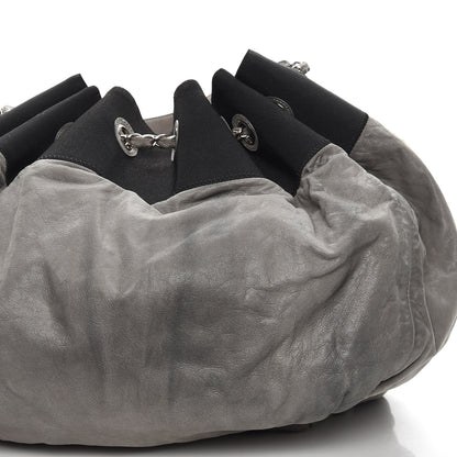 Chanel Iridescent Calfskin Large Stretch Spirit Cabas Grey 8 of 11