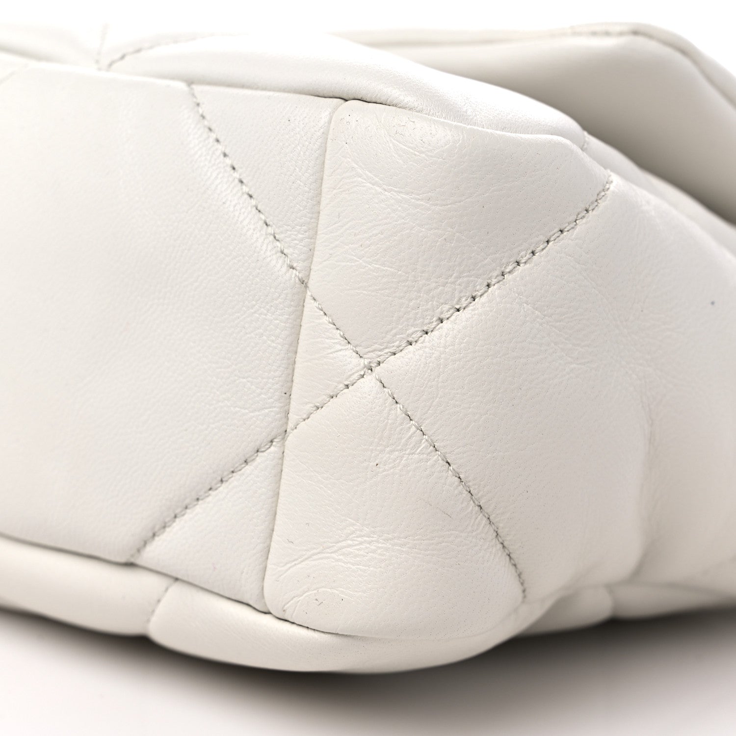 Chanel Lambskin Quilted Medium Chanel 19 Flap White 9 of 10