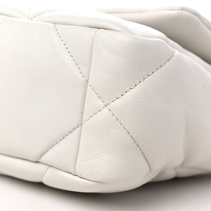 Chanel Lambskin Quilted Medium Chanel 19 Flap White 9 of 10