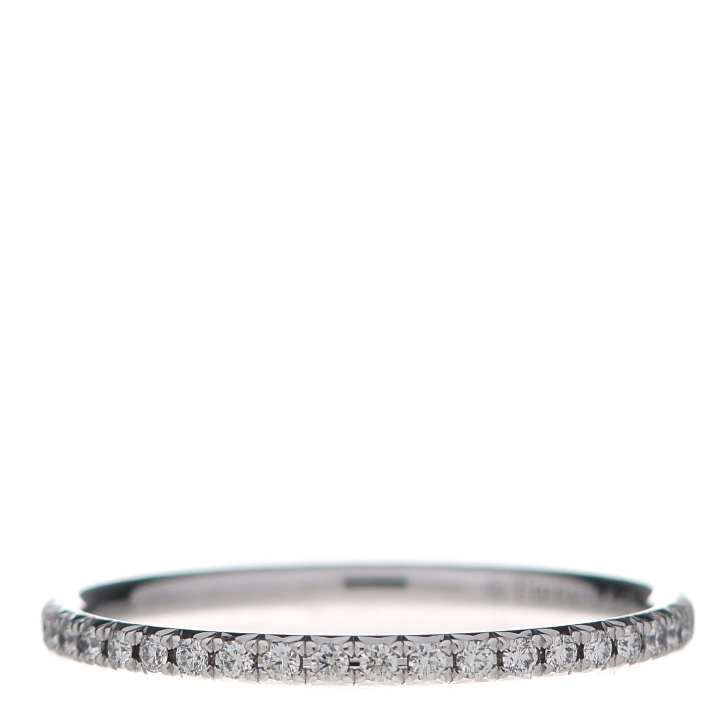 18K White Gold Diamond Metro Ring 52 6