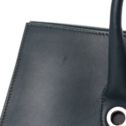 Jimmy Choo Calfskin Suede Riley Tote Dark Green 9 of 11
