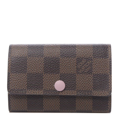 Louis Vuitton Damier Ebene Multicles 6 Key Holder Rose Ballerine 1 of 9