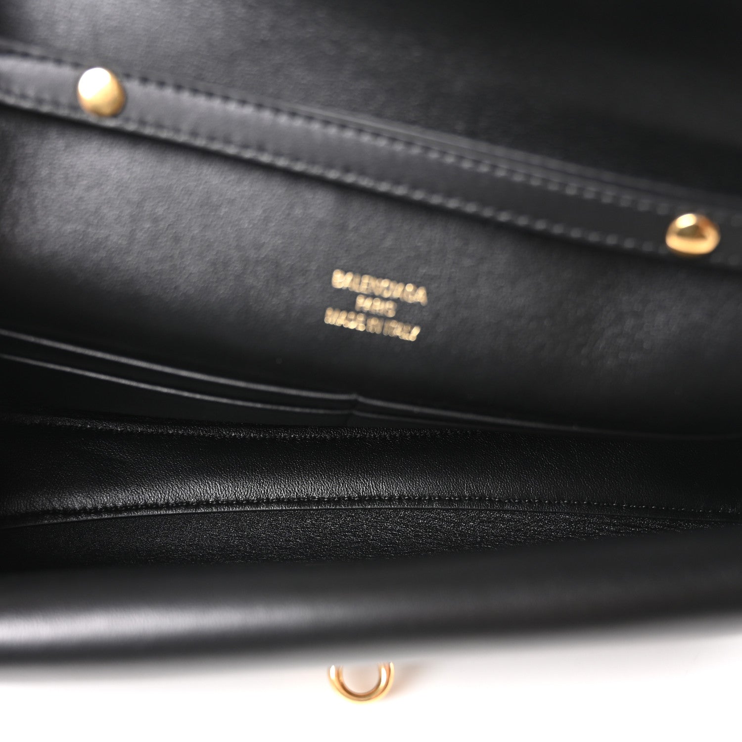Balenciaga Smooth Calfskin Small Bel Air Clutch On Strap Black 5 of 10