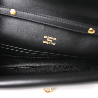 Balenciaga Smooth Calfskin Small Bel Air Clutch On Strap Black 5 of 10