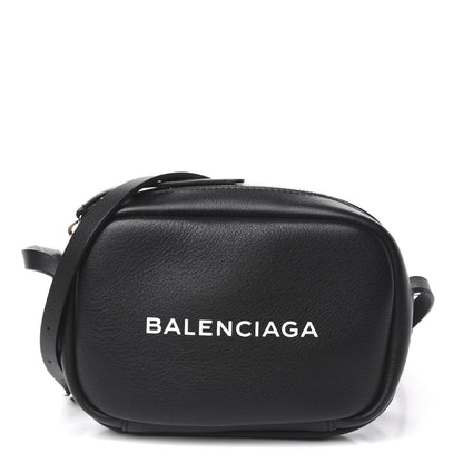 Balenciaga Calfskin Logo XS Everyday Camera Bag Black 1 of 11