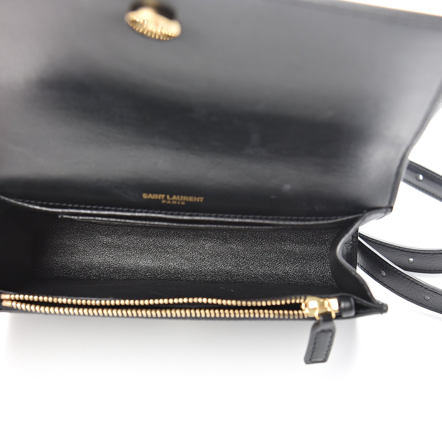 Saint Laurent Smooth Calfskin Monogram Kate Belt Bag Black 4 of 12