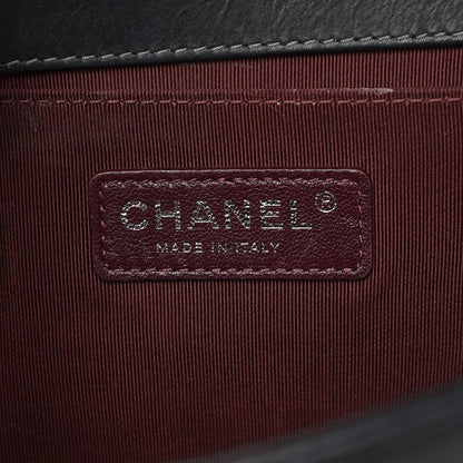 Chanel Suede Calfskin Quilted Medium Boy Flap Black 7 of 11