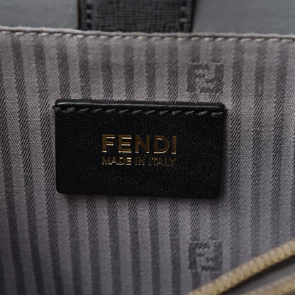Fendi Vitello Elite Petite 2Jours Tote Grigio Grigio Chiaro 6 of 13