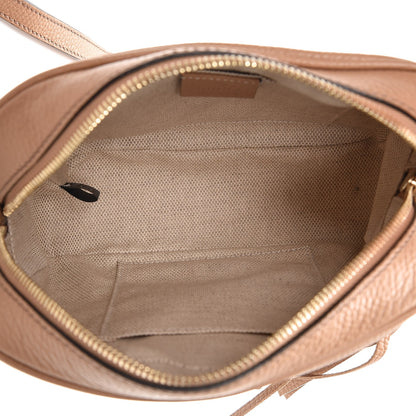 Gucci Pebbled Calfskin Small Soho Disco Bag Rose Beige 5 of 10