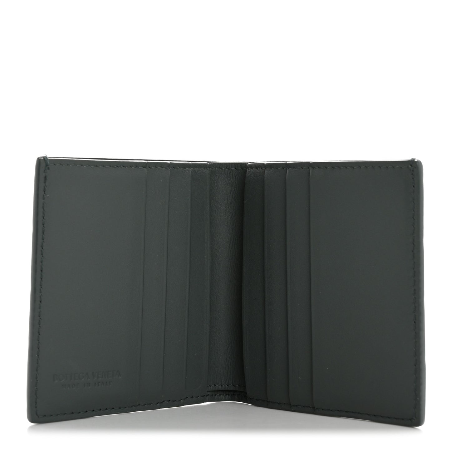 Nappa Intrecciato Medium Bi-Fold Wallet Ardoise