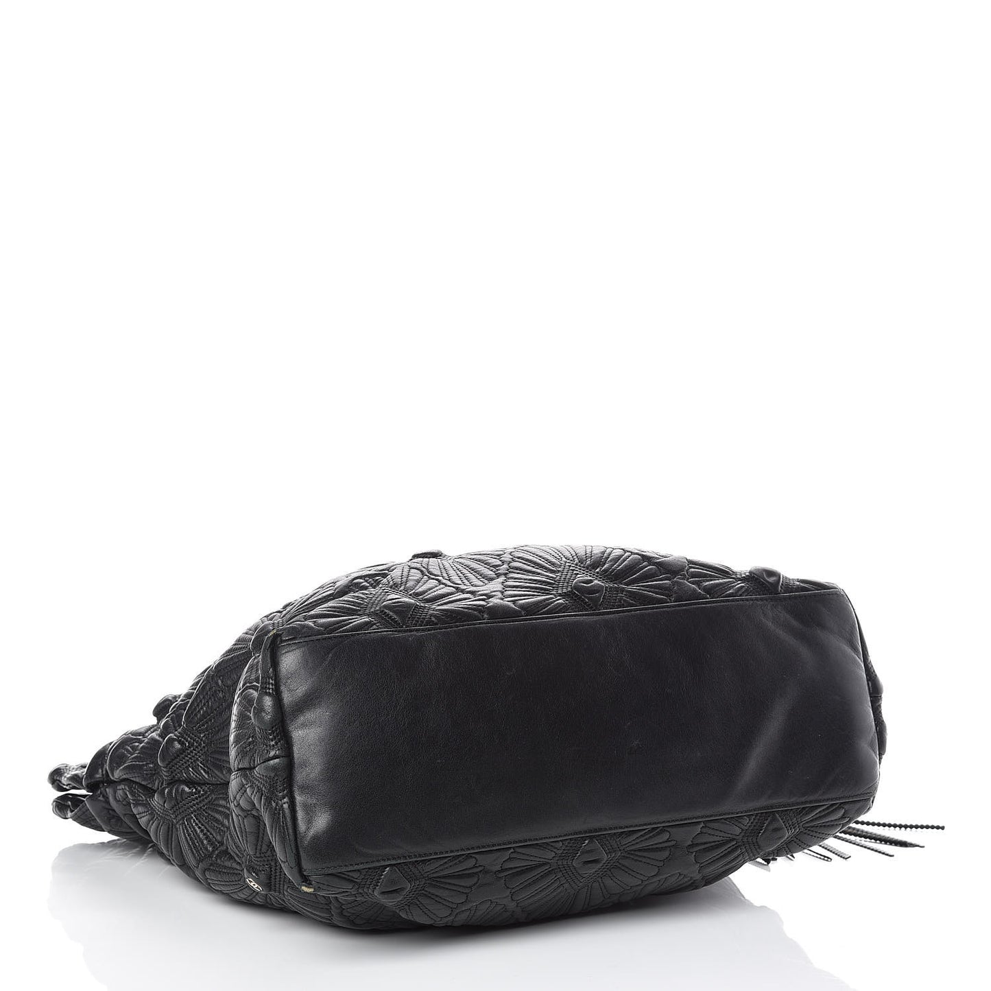 Calfskin Embroidered Ca D'Oro Tote Black