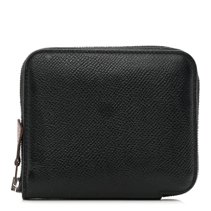 Hermes Epsom Silk'n Compact Wallet Black 1 of 9