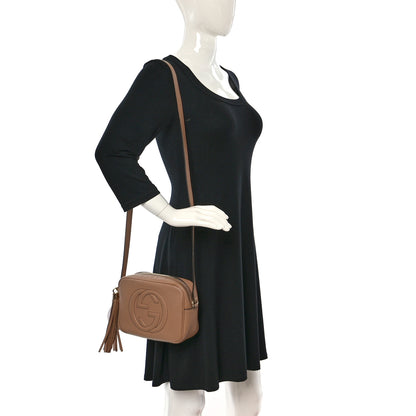 Gucci Pebbled Calfskin Small Soho Disco Bag Camelia 2 of 11