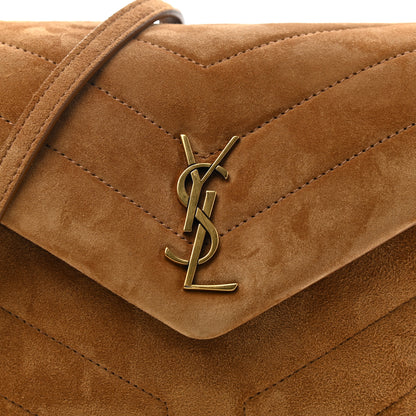 Saint Laurent Suede Toy Loulou Shoulder Bag Cinnamon 9 of 13