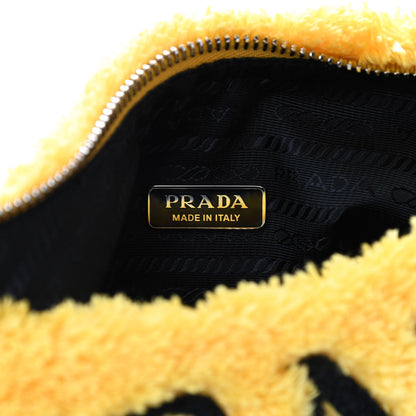 Prada Terry Cloth Mini Re-Edition 2000 Bag Giallo Black 6 of 9
