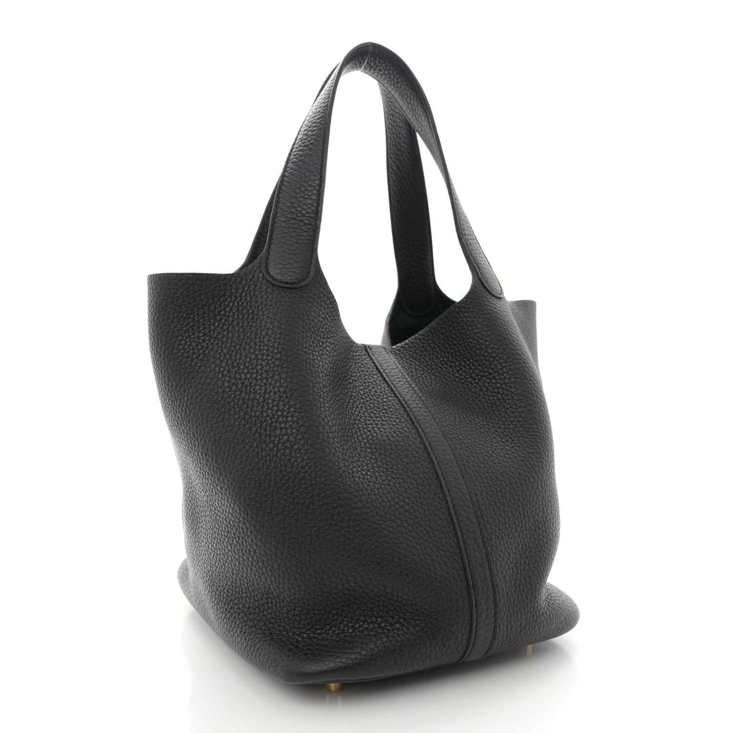 Hermes Taurillon Clemence Picotin Lock 22 MM Black 3 of 11
