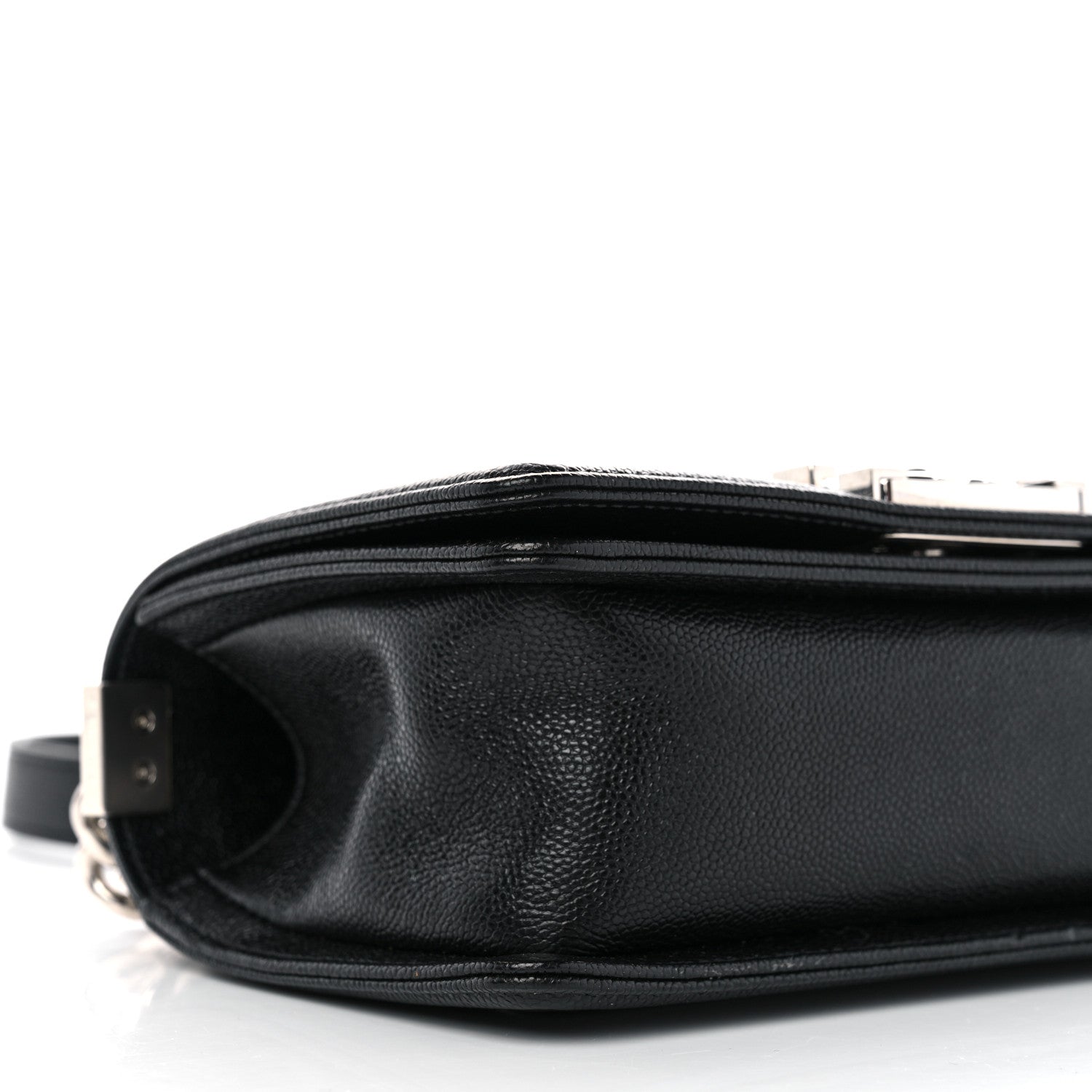 Chanel Caviar Chevron Quilted Small Boy Flap Black 9 of 10