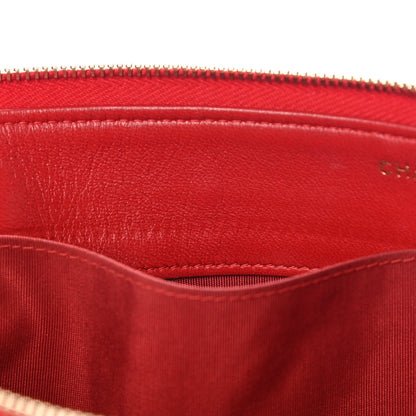 Chanel Lambskin Quilted Small Zipped Boy Pouch Red 10 of 14