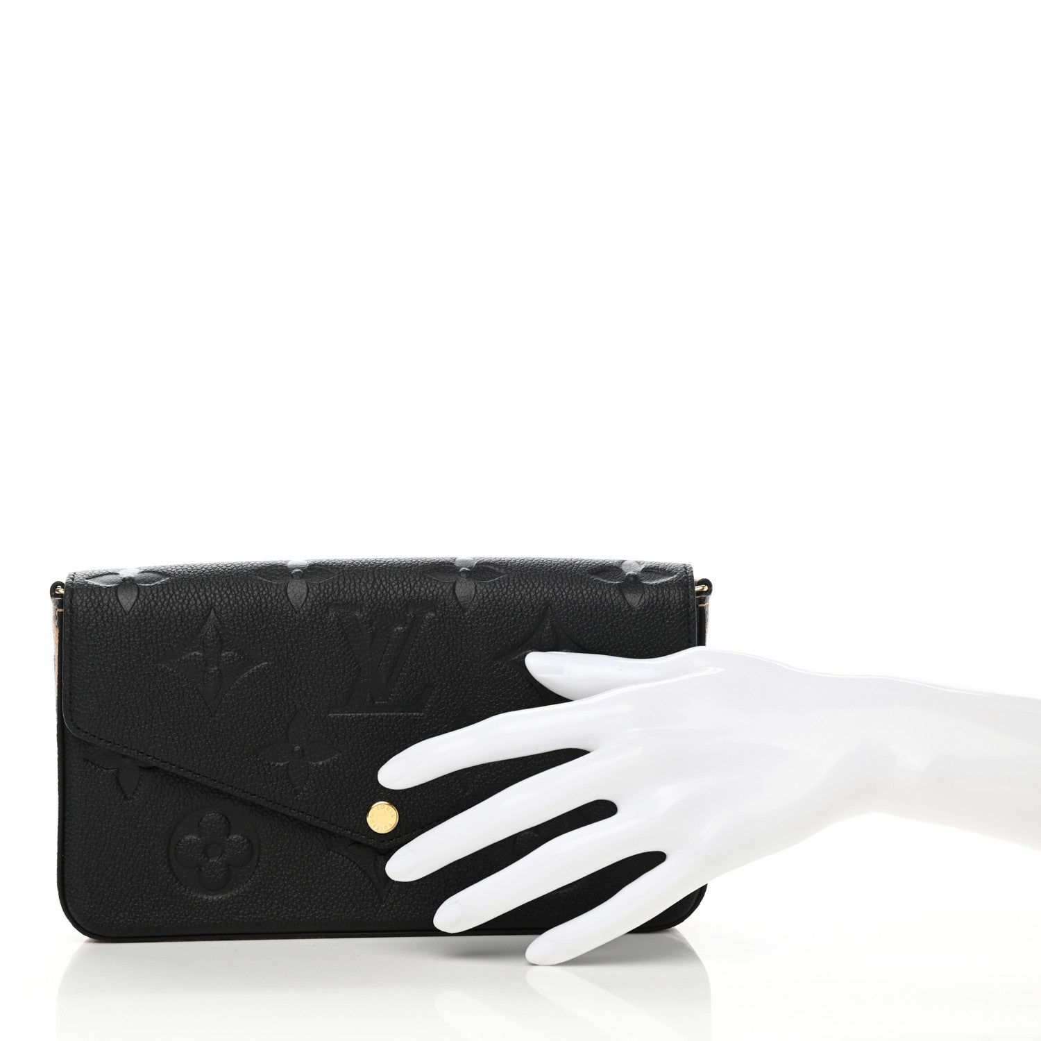 Louis Vuitton Empreinte Monogram Giant Wild At Heart Felicie Pochette Black 2 of 8