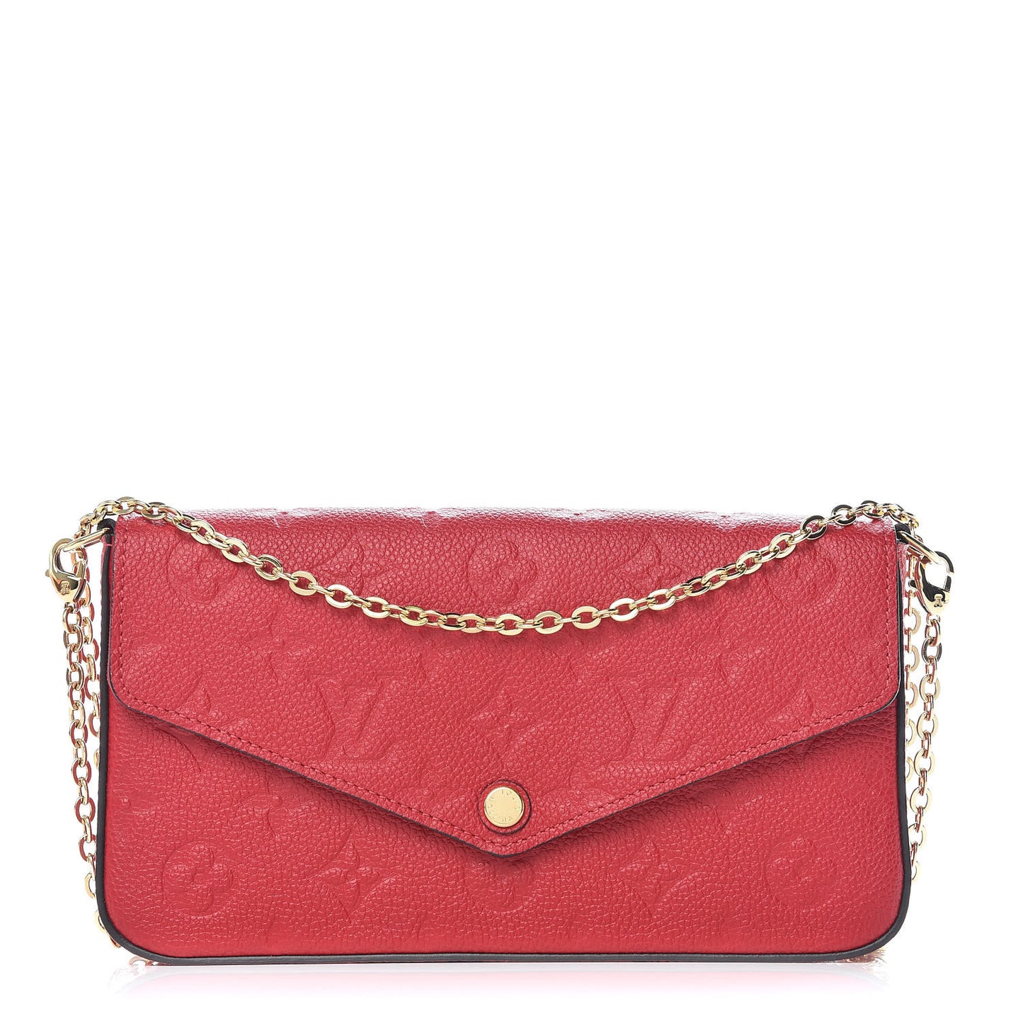 Empreinte Pochette Felicie Chain Wallet Scarlet