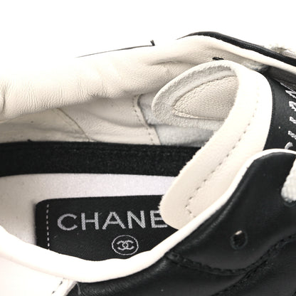 Chanel Suede Calfskin Quilted Sneakers 40 Black 9 of 9