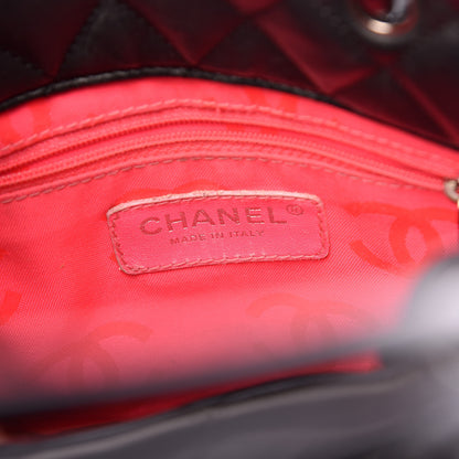 Chanel Calfskin Quilted Small Cambon Tote Black White 6 of 11