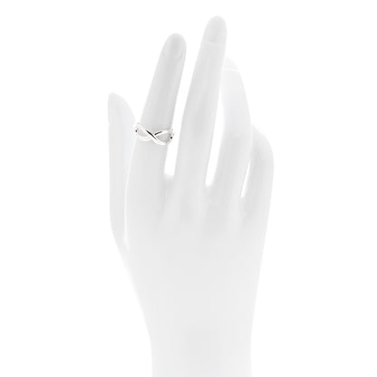 Tiffany Sterling Silver Infinity Ring 51 5.75 2 of 4