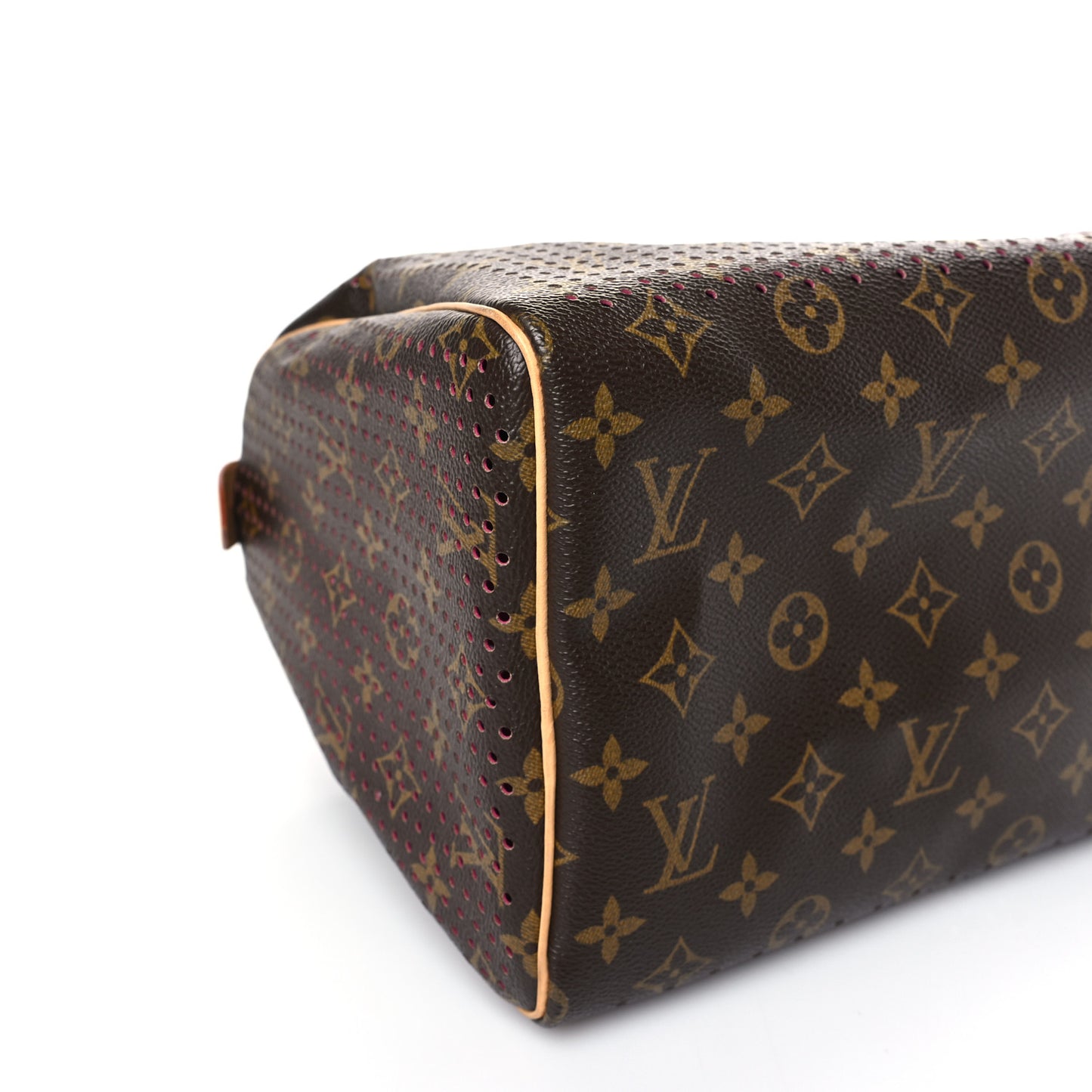 Monogram Perforated Speedy 30 Fuchsia