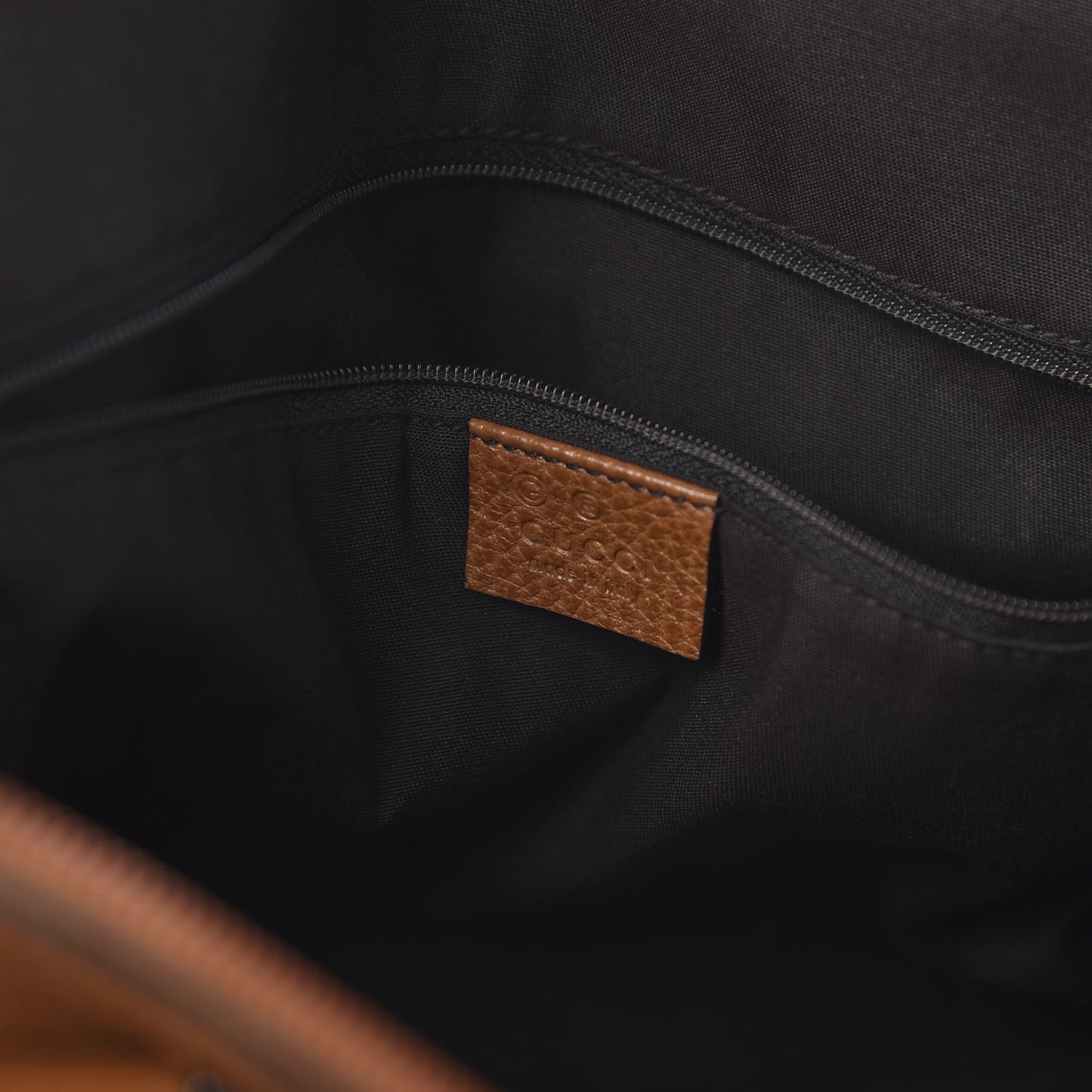 Pebbled Calfskin Medium GG Convertible Dome Satchel Brown