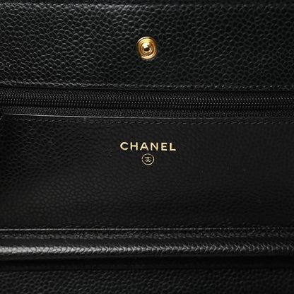 Chanel Caviar Quilted Wallet On Chain WOC Black 8 of 11
