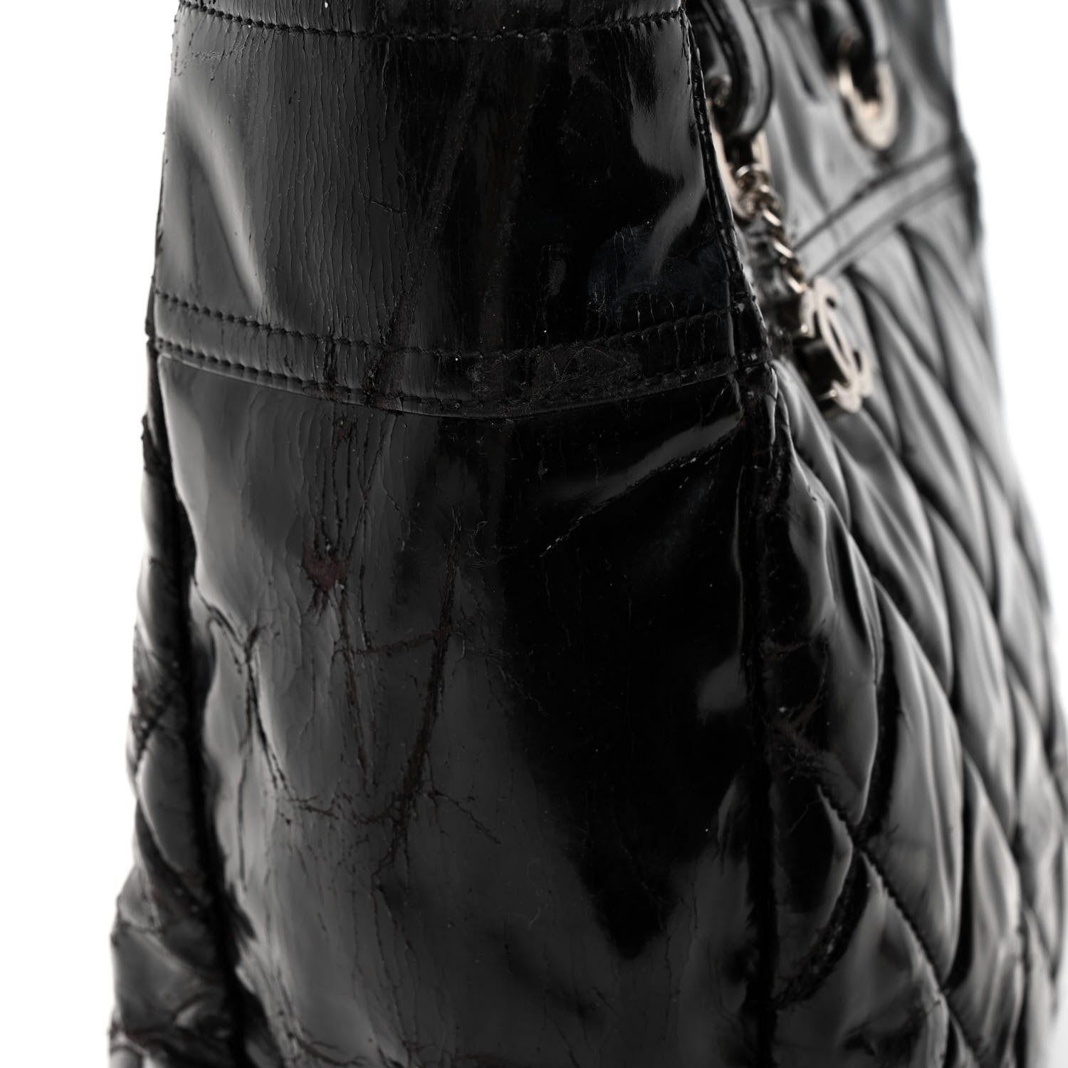 Chanel Vinyl Quilted Large Paris Biarritz Tote Black 11 of 15