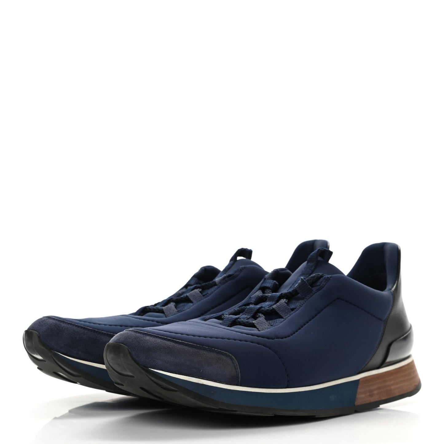 Technical Canvas Mens Miles Sneakers 42.5 Marine Black