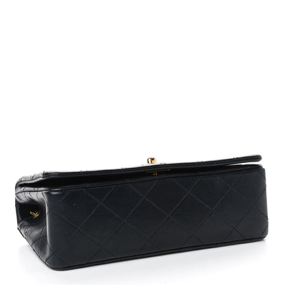 Chanel Lambskin Quilted Small Single Flap Navy 3 of 4