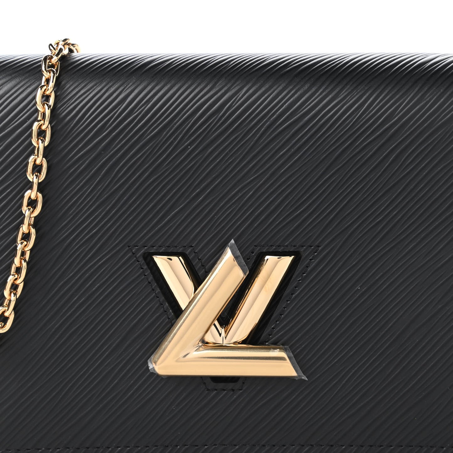 Epi Twist Belt Chain Wallet Black