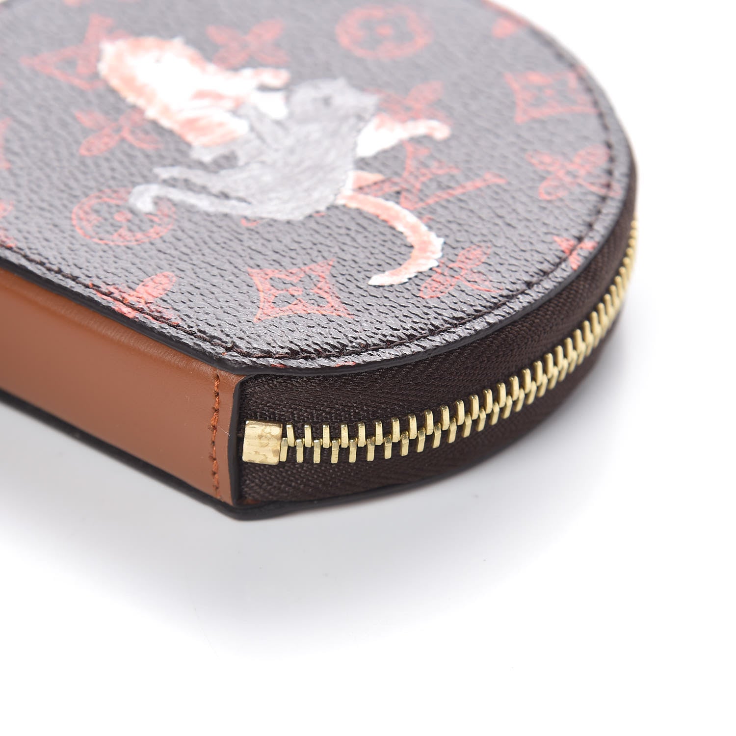 Louis Vuitton Calfskin Catogram Micro Boite Chapeau Marron 7 of 8